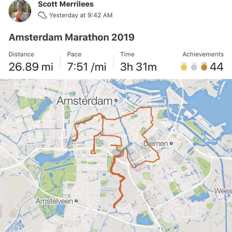 Scott Amsterdam Marathon Run